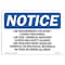 Signmission OSHA Notice, 5" Height, Lab Requirements For Entry Closed Toed Sign, 7" X 5", Landscape OS-NS-D-57-L-13923 - alternate 1